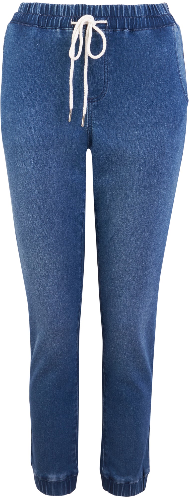 Party Wear Non Stretchable Ladies Blue Denim Jogger, Machine wash, Waist  Size: 30.0 at Rs 245/piece in Ulhasnagar